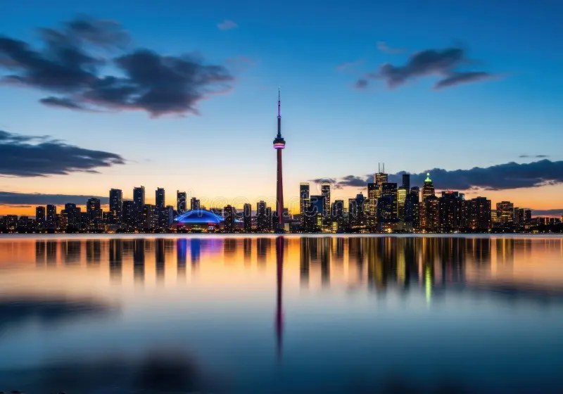 Toronto CN Tower Dusk