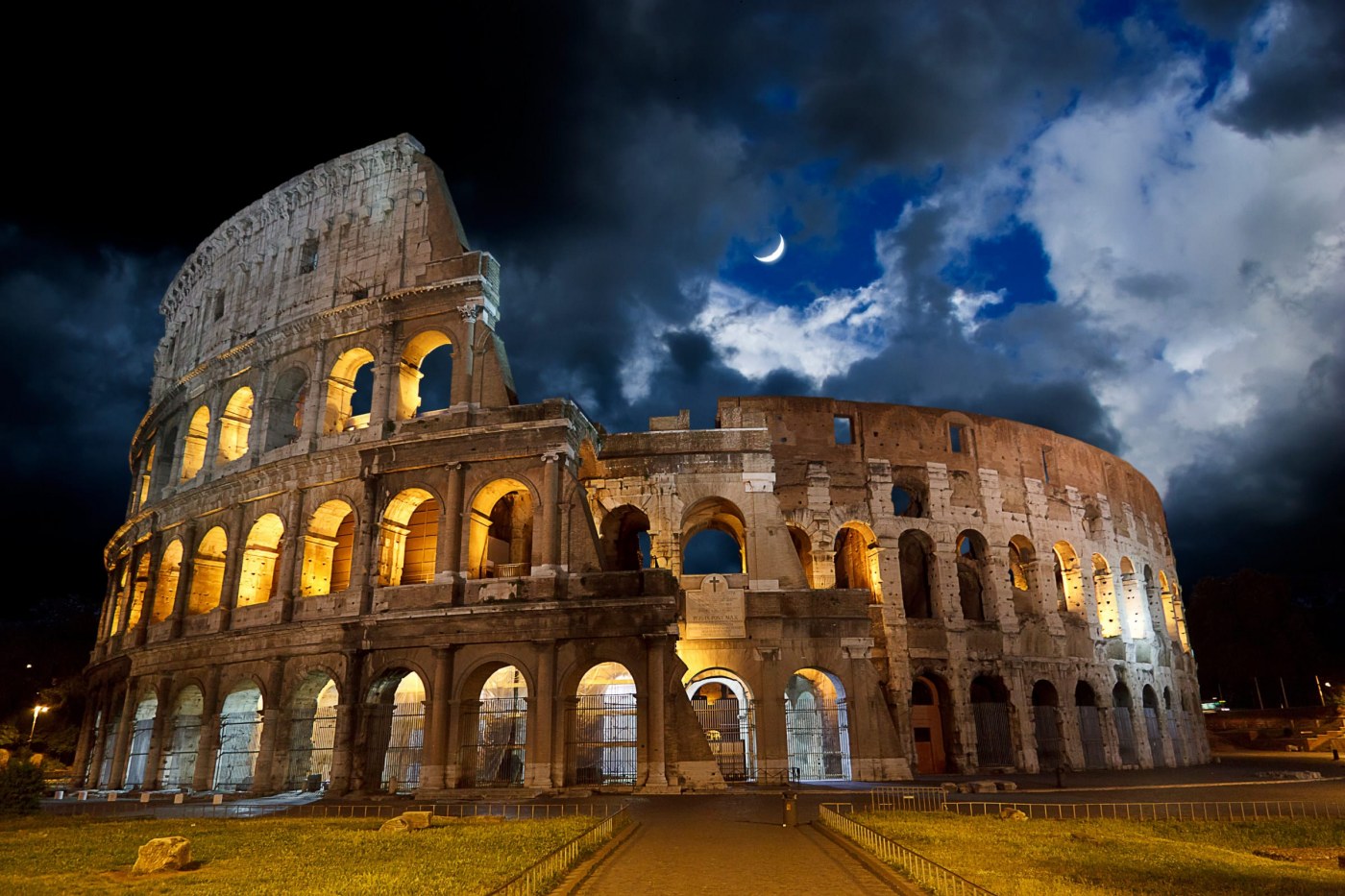 Rome Colosseum Illuminated