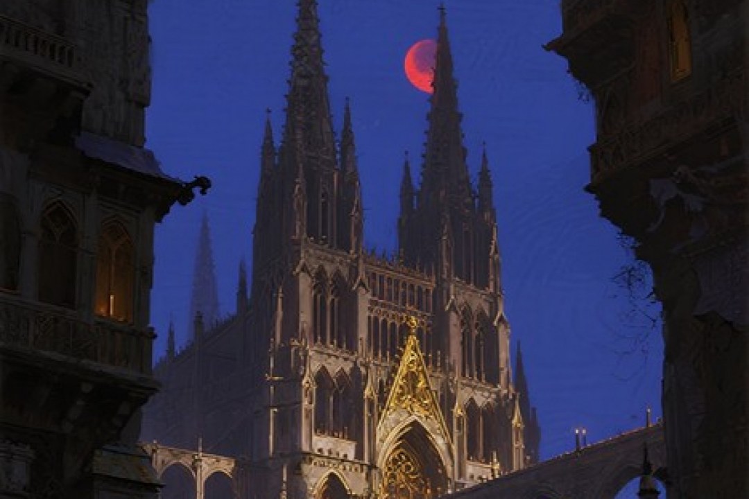 Midnight Castle Crimson Moon