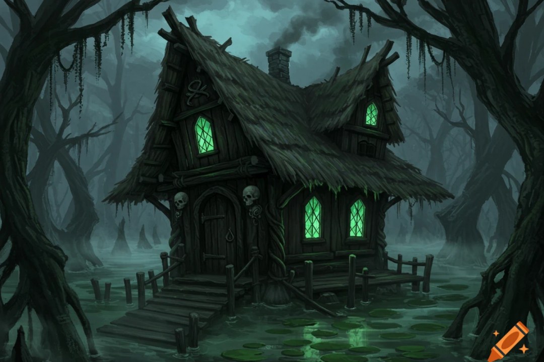 Cursed Witch Hut in Deep Swamp