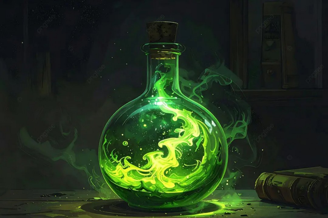 Alchemy Crucible Glowing Elixir