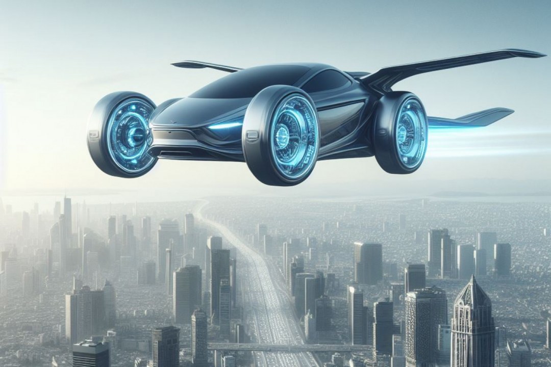 Futuristic Hovercar Highway