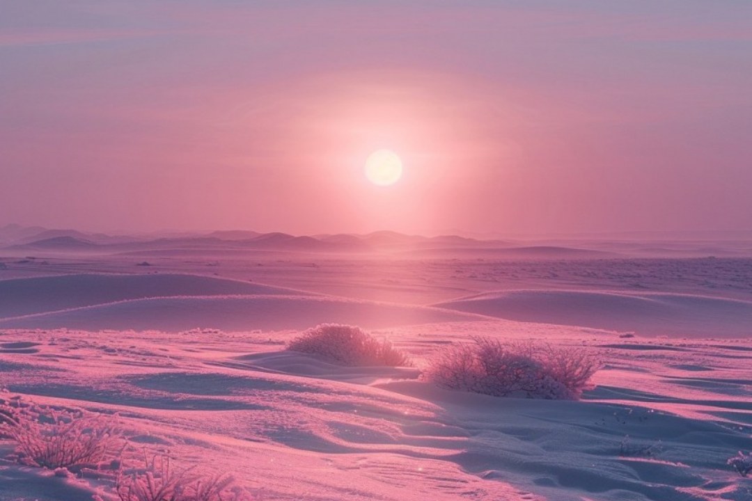 Winter Solstice Pink Sunset