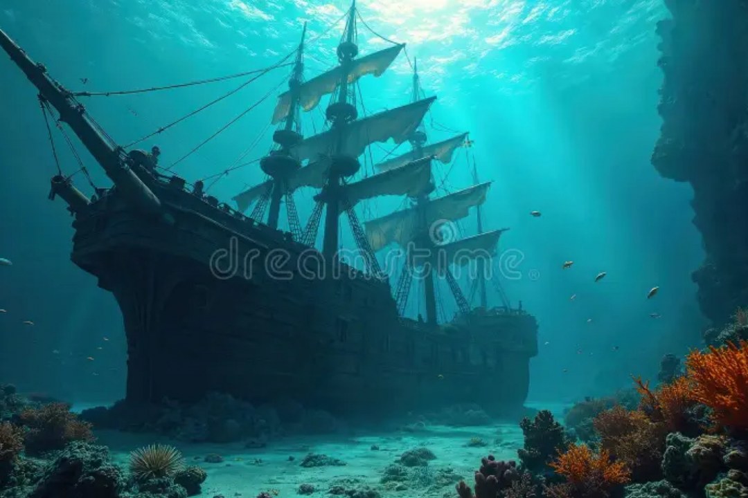 Sunken Galleon Coral Wreck