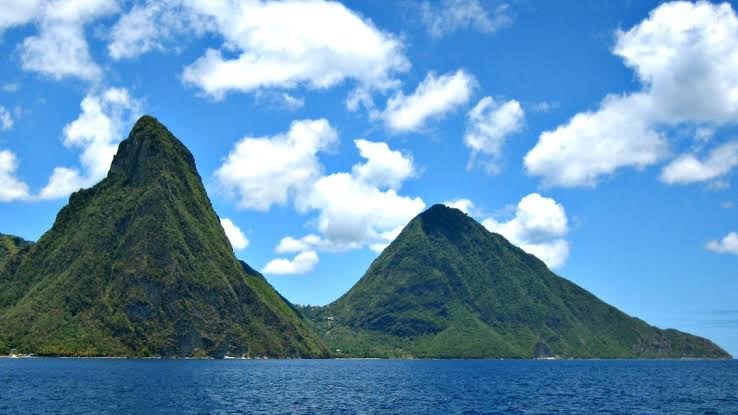 St. Lucia Pitons Twin Peaks